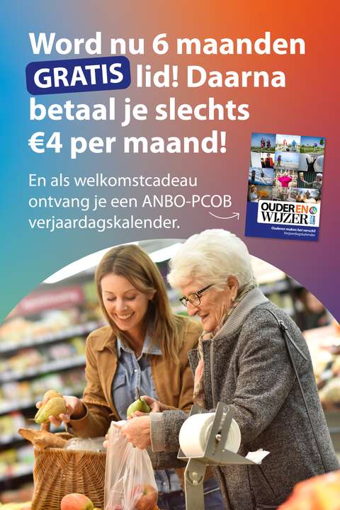 Lid worden zorg voor je ouders - eerste 6 maanden gratis | ANBO-PCOB