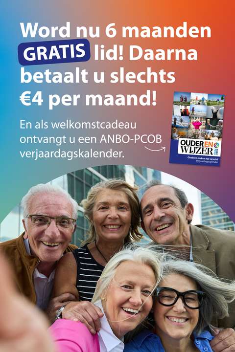 Word nu 6 maanden gratis lid en ontvang een verjaardagskalender | ANBO-PCOB