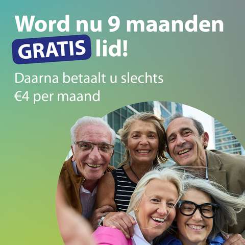 Lid worden aanbieding 9 maanden gratis lid | ANBO-PCOB