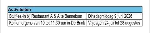Activiteiten