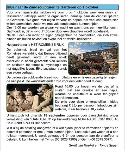 Uitje 1 okt