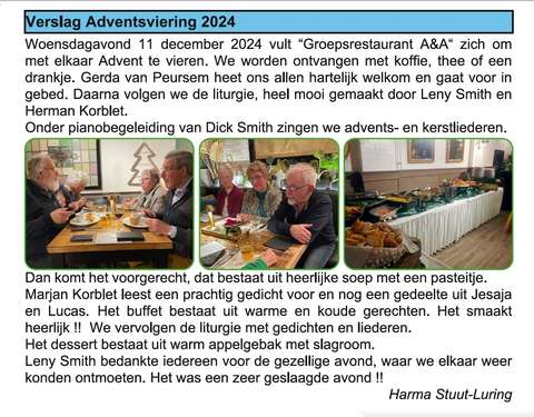 2024 Verslag adventviering