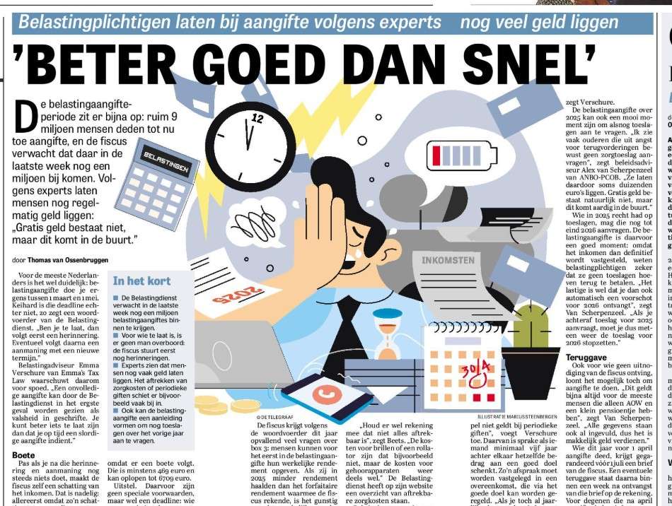 ANBO-PCOB Belasting Telegraaf