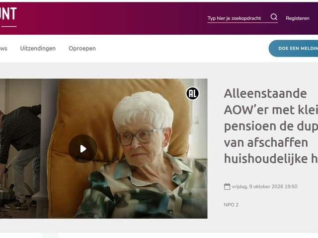 ANBO-PCOB Meldpunt actueel