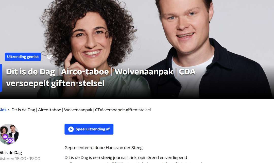 ANBO-PCOB NPO Radio 1 journaal Hitte