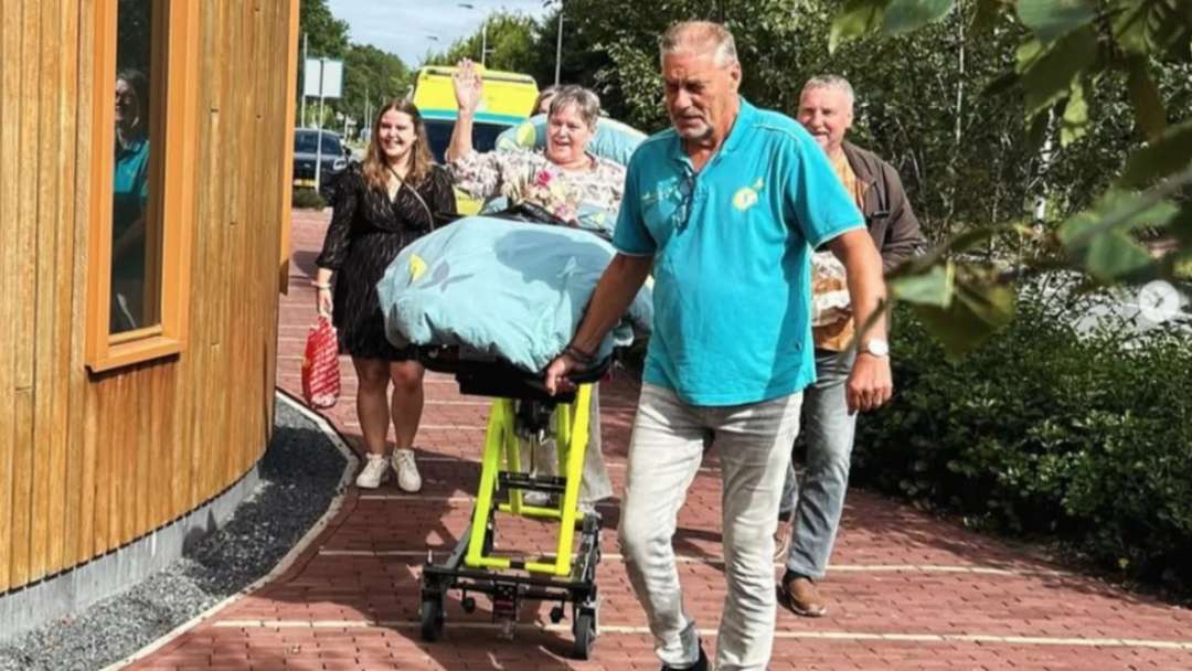 Huwelijk Catharina en Dick (bron: Leiderdorps Weekblad)