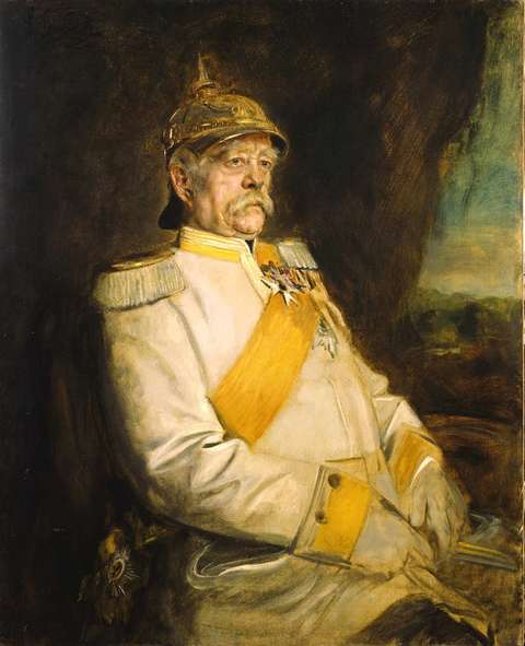 De Pruisische kanselier Otto von Bismarck