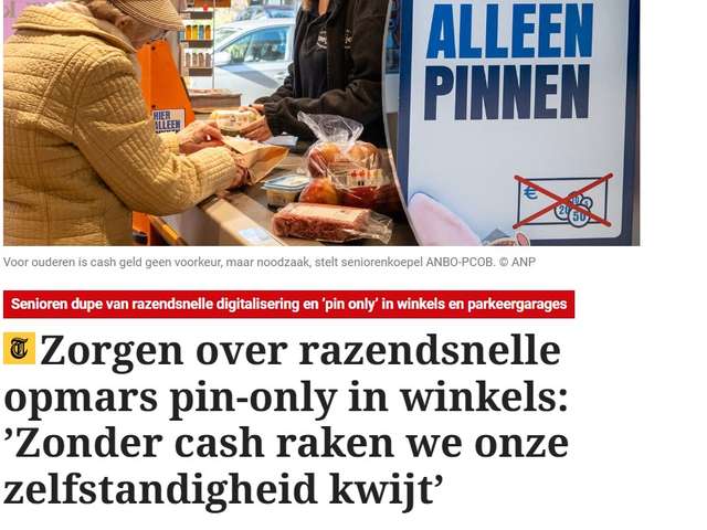 Contant Pin Only De Telegraaf ANBO-PCOB