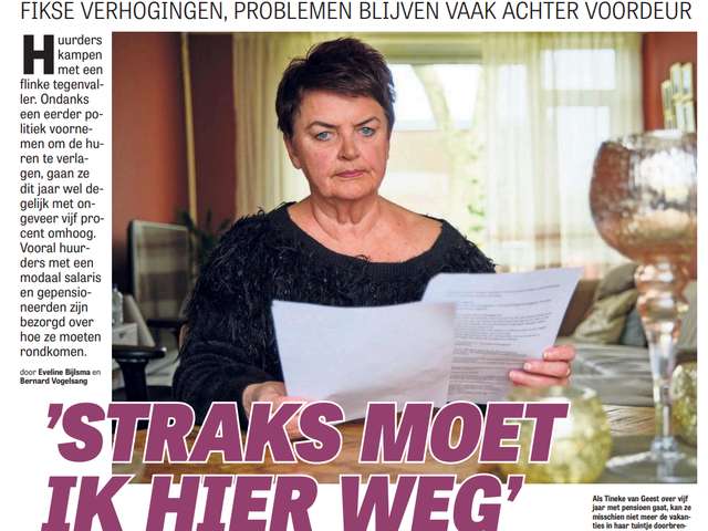 Huurverhoging in de De Telegraaf
