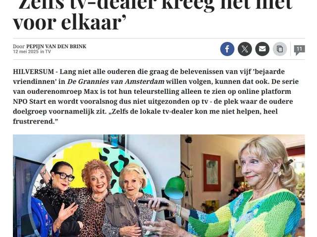 De Telegraaf Grannies van Amsterdam