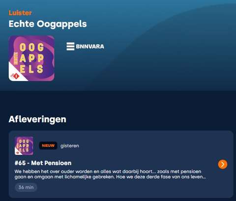 Podcast Echte Oogappels over Krachtig Ouder Worden