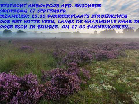 Fietstocht 17 september