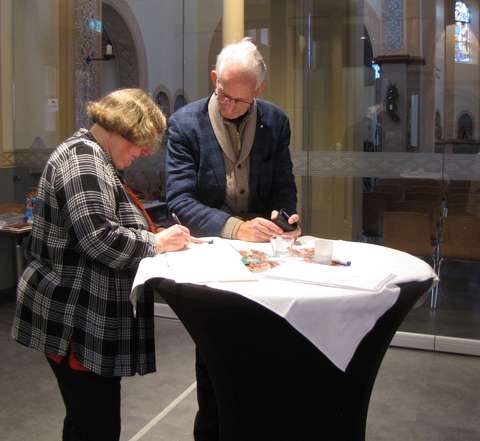 Ontvangst kerstbijeenkomst