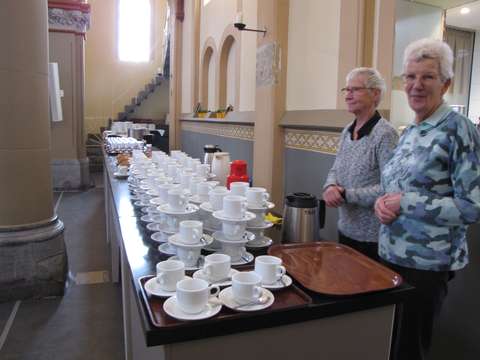 De catering staat klaar