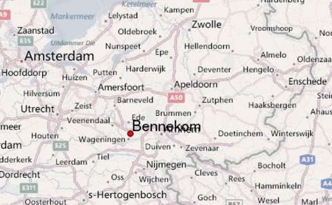 Kaart Bennekom