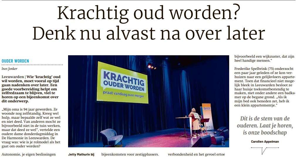 Krachtig ouder worden in Leeuwarden