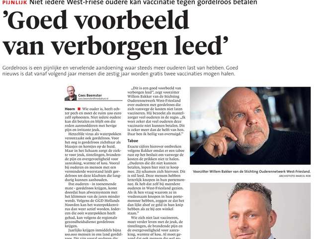 NH Dagblad Gordelroos ANBO-PCOB