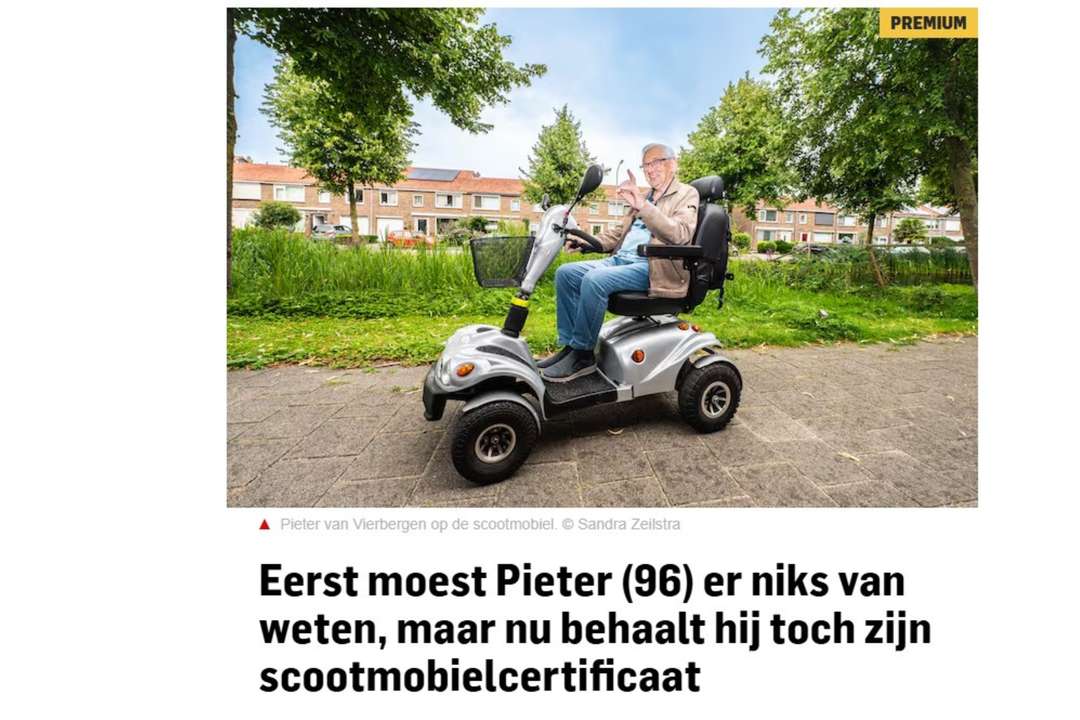 AD over scootmobieltraining in Gouda