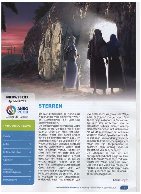 Nieuwsbrief april mei 2025