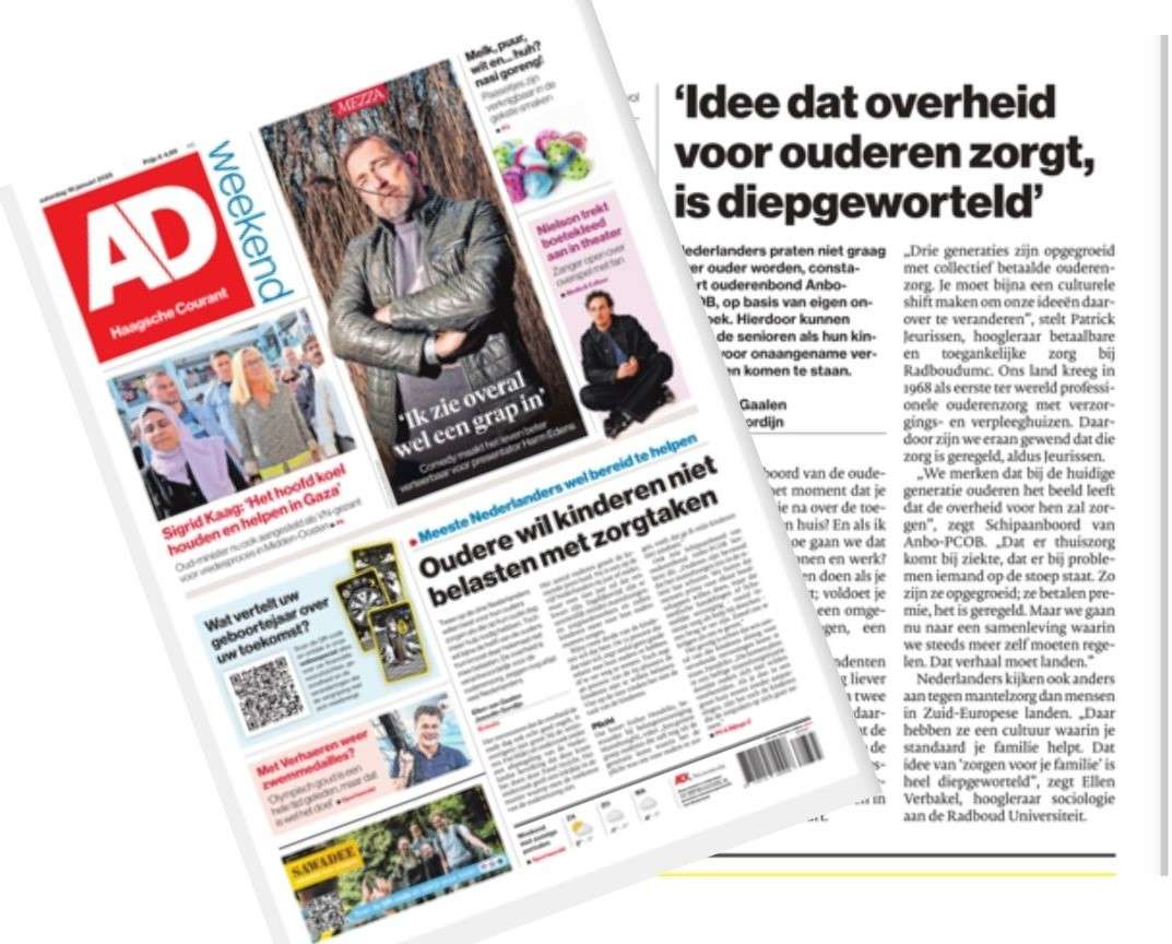 ANBO-PCOB in AD: "Ouderen bevreesd dat mantelzorg schuurt"