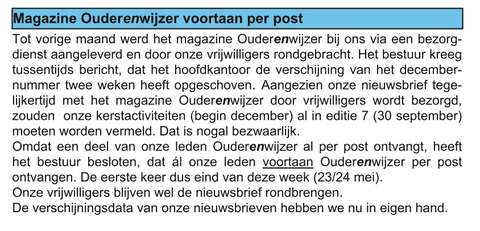 Ouderenwijzer per post
