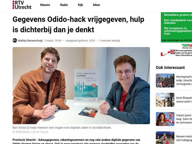 RTV Utrecht Odido hack ANBO-PCOB