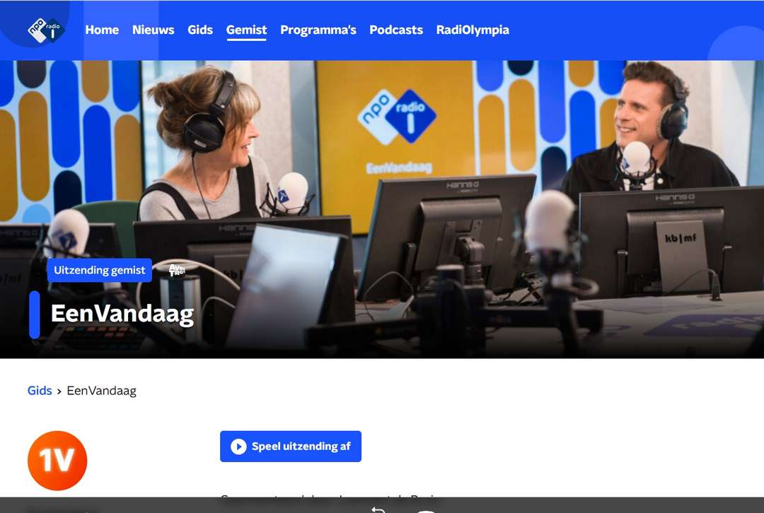 Anneke Sipkens bij EenVandaag op de radio over babbeltrucs