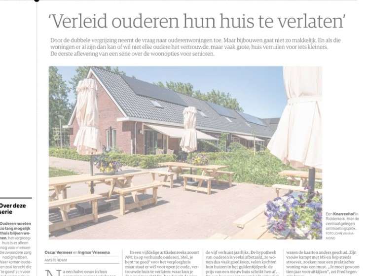 Seniorenwoningen centraal in NCR