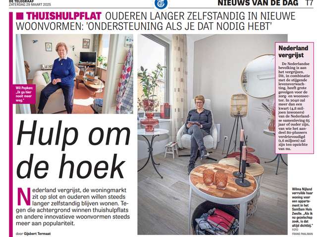 Thuishulpflat in De Telegraaf
