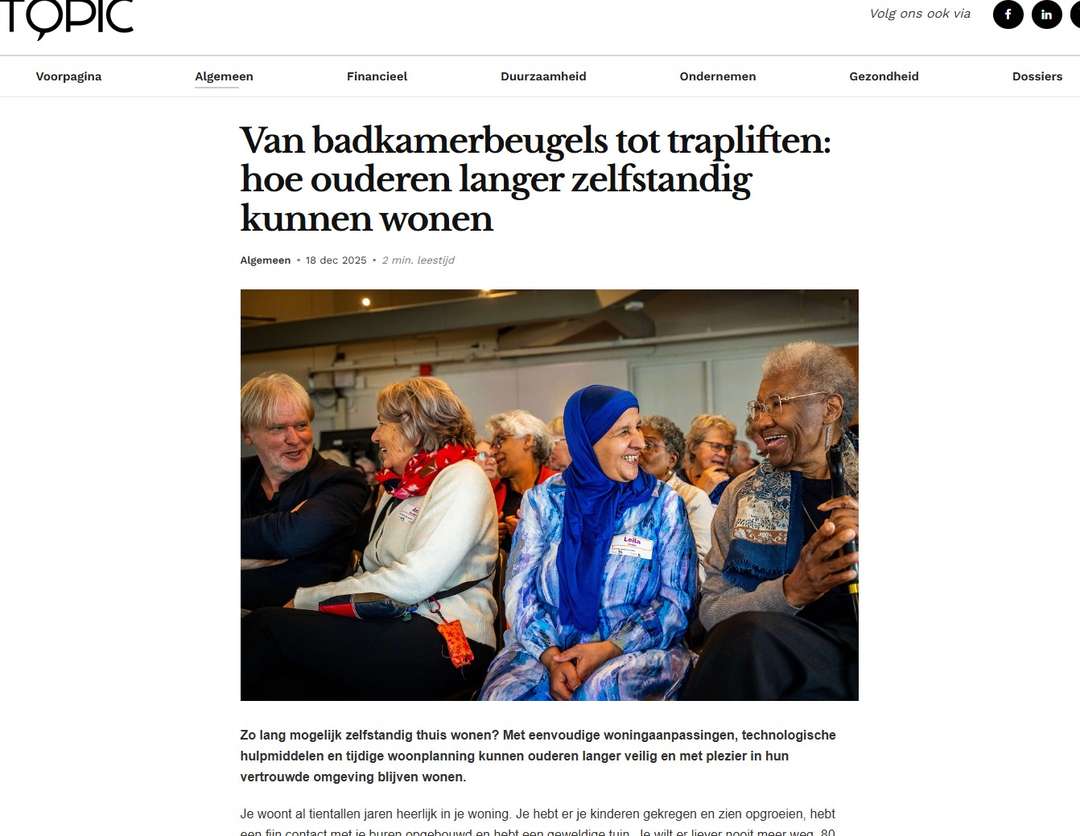 Tips om langer thuis te wonen door ANBO-PCOB