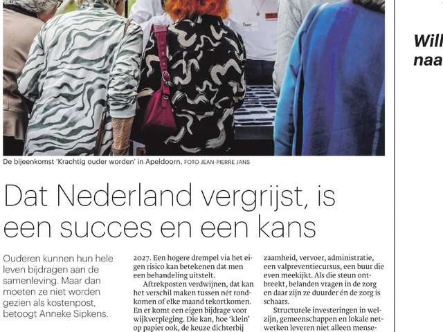 Trouw opinie ANBO-PCOB