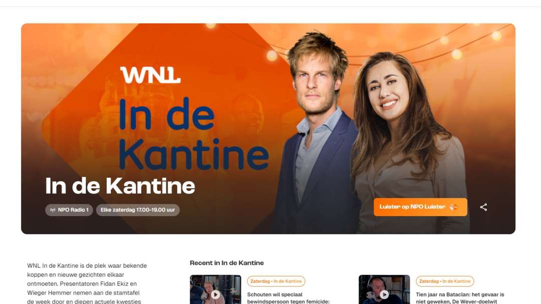 WNL in de kantine
