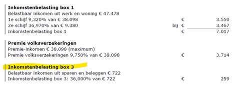 Achterkant aanslag Belastingdienst | ANBO-PCOB