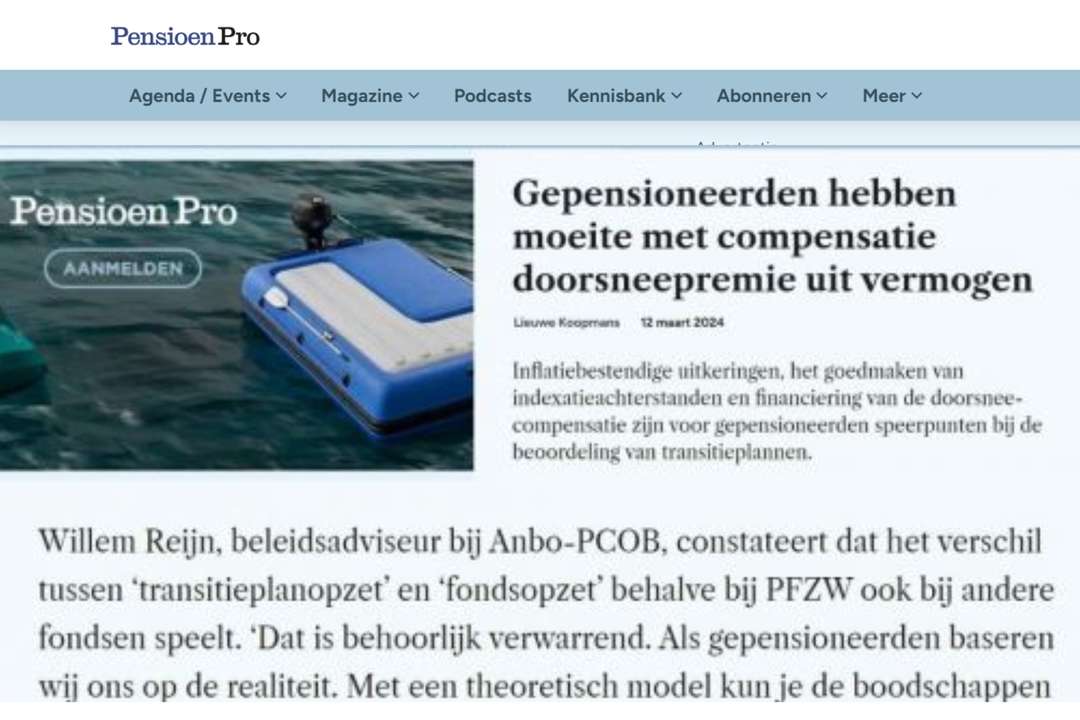 Wordt de pensioenpot wel eerlijk verdeeld over de deelnemer?