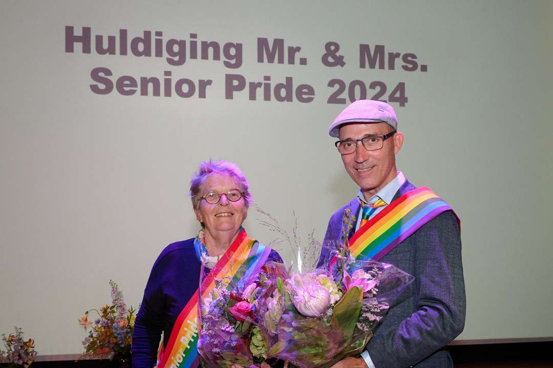 Onderscheiding voor Roze50+ ambassadeurs Arno Schouten en Ineke Konijn