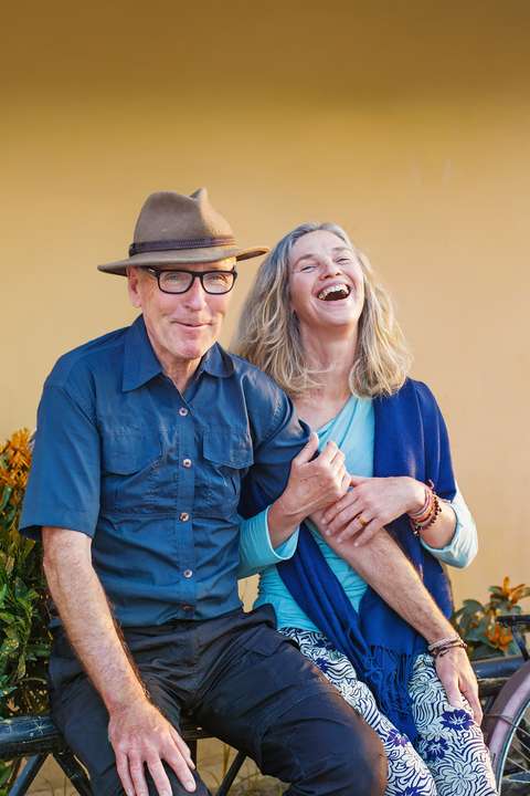 Stelletje op fiets - seniorvriendelijke gemeente