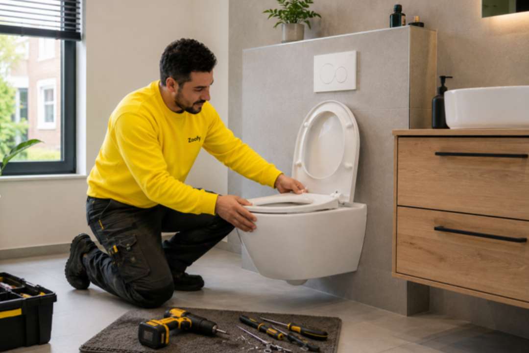 Ledenvoordeel | Zoofy klusdienst toilet plaatsen | ANBO-PCOB