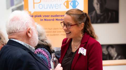 Elke Slagt-Tichelman in gesprek met gespreksbegeleider | Krachtig ouder worden