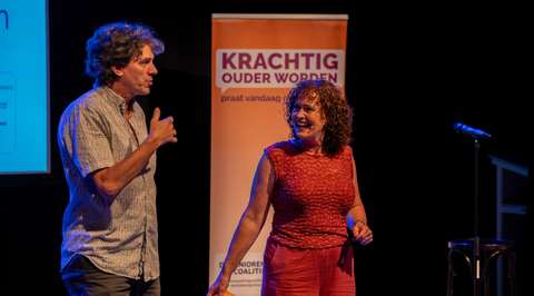 Marlies en Pieter samen op het podium | Krachtig ouder worden