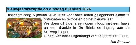 nieuwjaarsreceptie