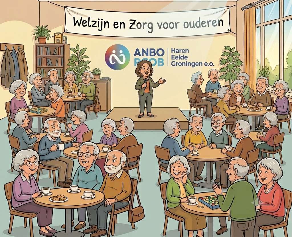 ouderen in gesprek met