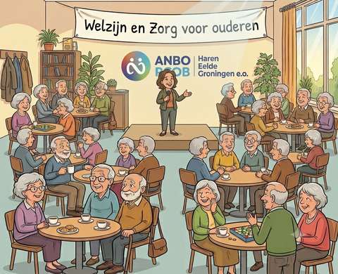 ouderen in gesprek met